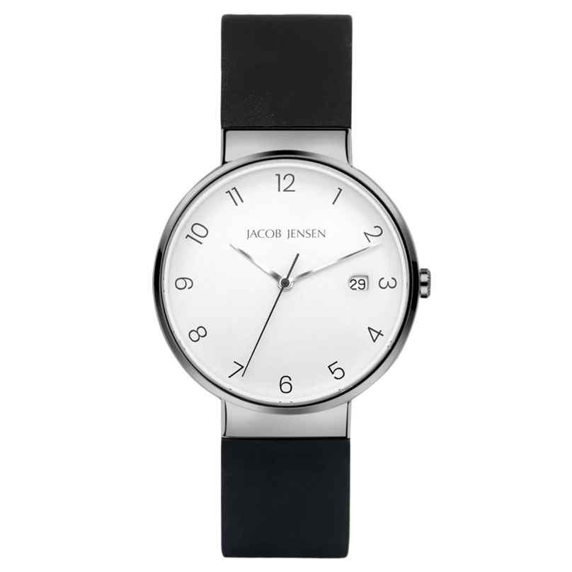 Jacob Jensen 181 Men's Titanium Watch Quartz Black/Grey 8718569101817