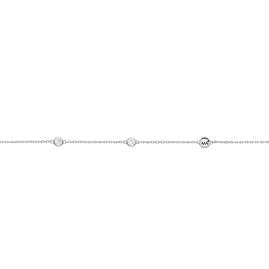 Michael Kors MKC1714CZ040 Women's Necklace Station Silver with Cubic Zirconia