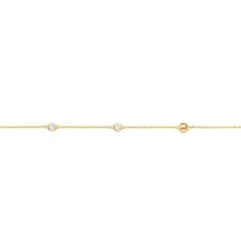 Michael Kors MKC1714CZ710 Ladies' Necklace Station Gold Tone with Cubic Zirconia