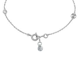 Michael Kors MKC1716CZ040 Women's Bracelet Station Silver with Cubic Zirconia