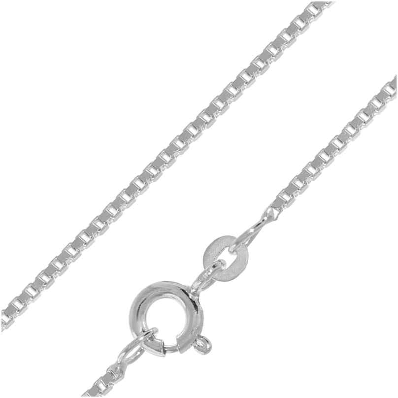 trendor 41123 Box Chain Necklace for Pendants 925 Silver 1.2 mm