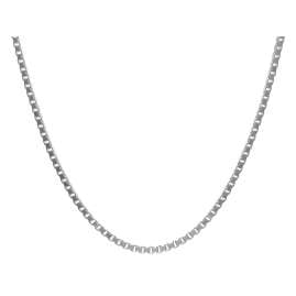 trendor 41147 Fine Box Chain necklace 925 Silver 0,9 mm 36-80 cm