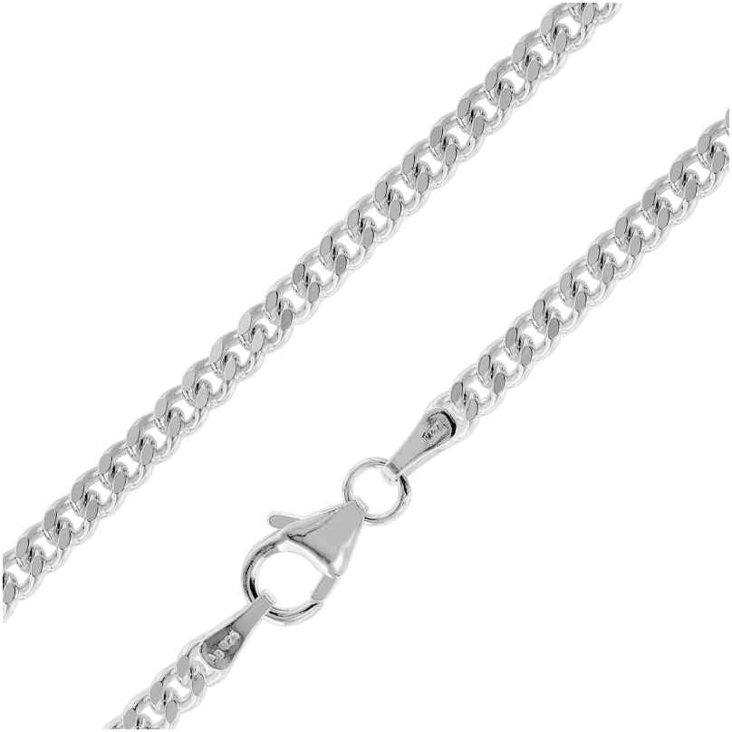 trendor 41291 Men's Necklace 925 Silber Curb Chain Width 2,7 mm