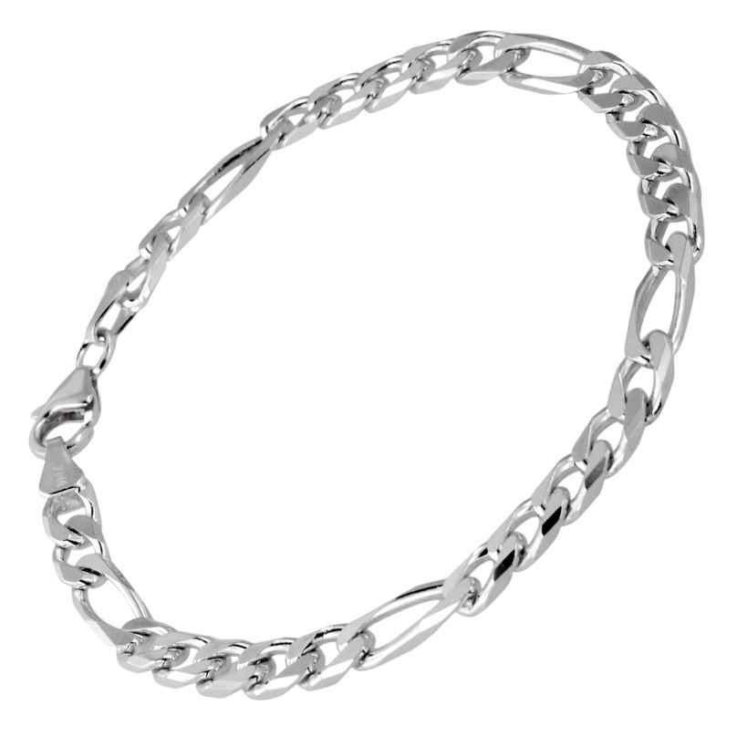 trendor 41444 Silver Gents Bracelet Figaro 4260143741444
