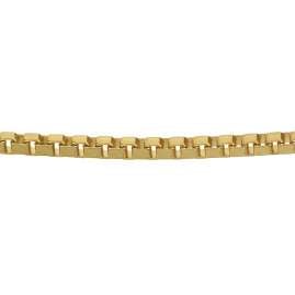 trendor 41635 Box Chain Necklace for Women and Men 333 Gold, 1,2 mm