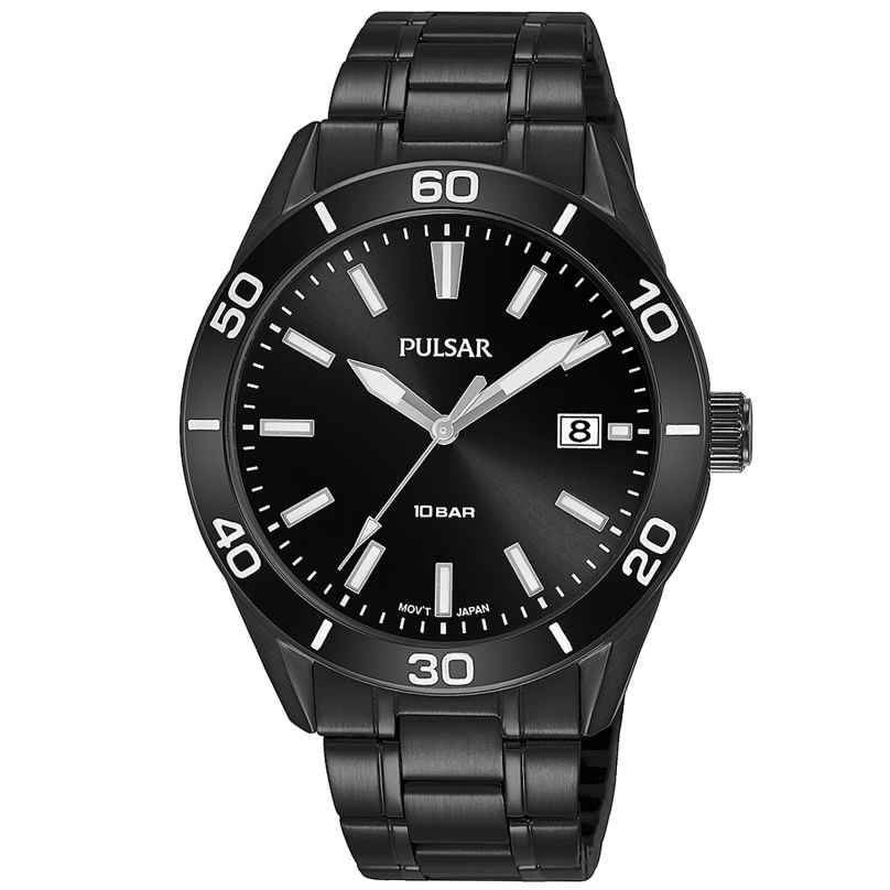 Pulsar PS9649X1 Men's Wristwatch Black 10 bar Sport 4894138040542