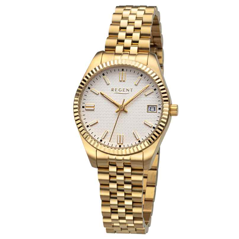Regent BA-877 Damenuhr Goldfarben/Silberfarben 4050597203601