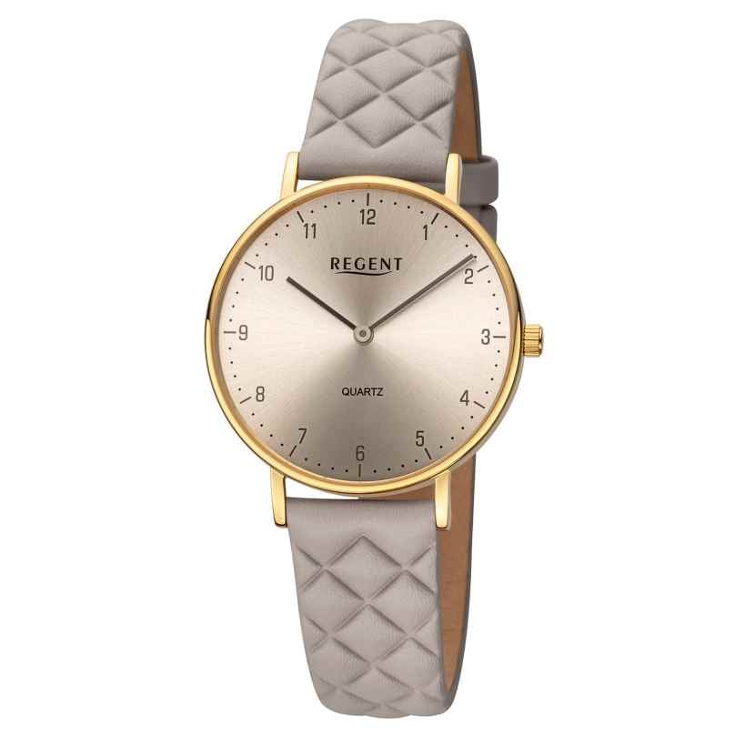 Regent BA-855 Ladies' Watch Quartz Grey/Gold Tone 4050597603852