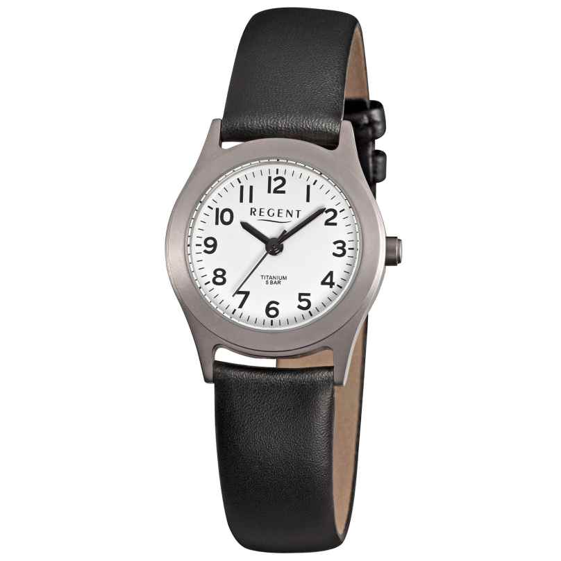 Regent F-871 Women's Watch Titanium with Leather Strap 4045346028307