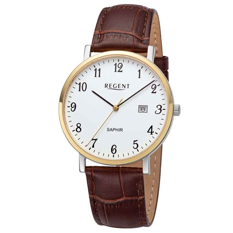 Regent 11120122 Men's Wristwatch Two-Colour with Sapphire Crystal 4050597603524