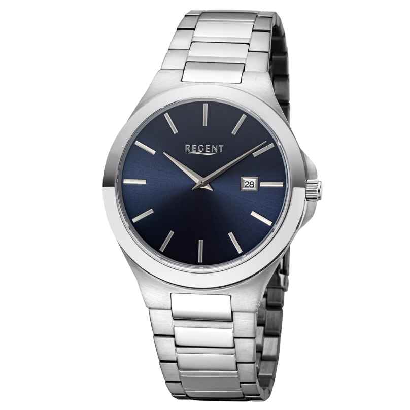 Regent 11150767 Men's Watch Steel/Dark Blue 4050597901927