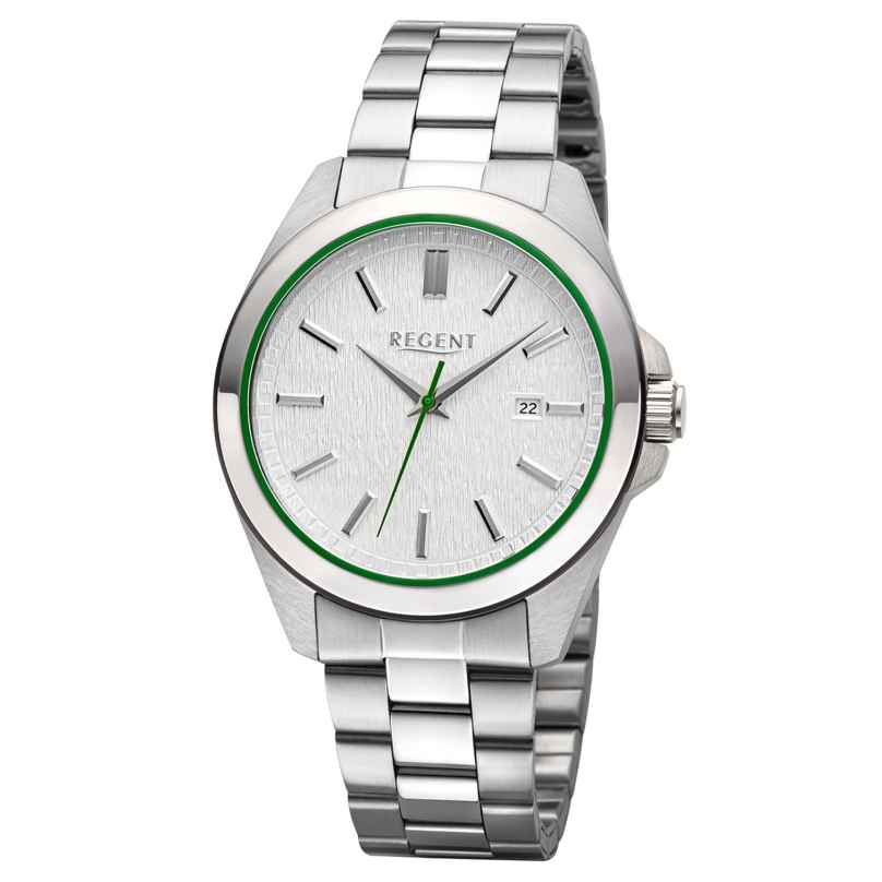 Regent 11150785 Men's Wristwatch Quartz Steel/Silver Tone 4050597902153