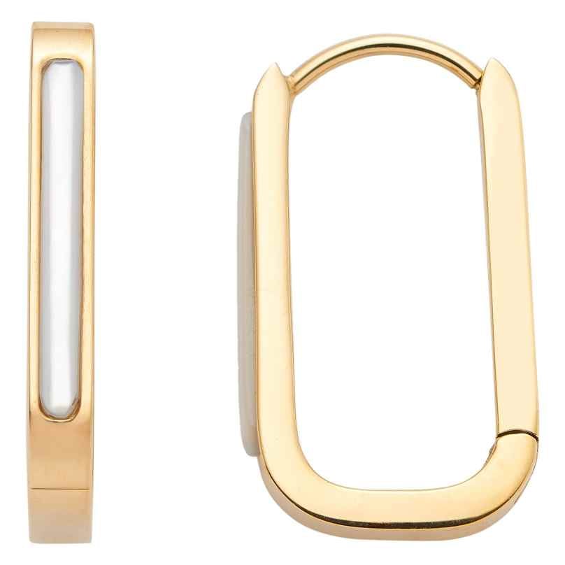 Leonardo 024710 Damen-Ohrringe Creolen Welda Goldfarben 4002541247100