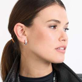 Leonardo 024913 Damen-Ohrringe Creolen Inka Blue