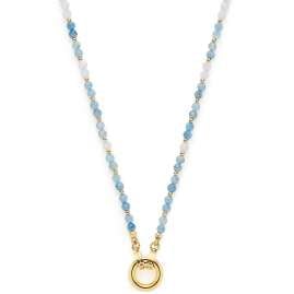 Leonardo 024916 Women's Necklace Bisca Gold Tone/Blue 80 cm Clip & Mix
