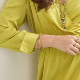 Leonardo 024918 Damen-Armband Caronna Goldfarben Clip & Mix