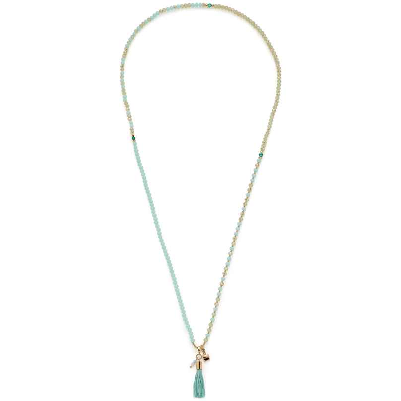 Leonardo 024896 Damenkette Donna Türkis 80 cm 4002541248961