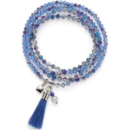 Leonardo 024900 Damen-Halskette Donna Blau 80 cm