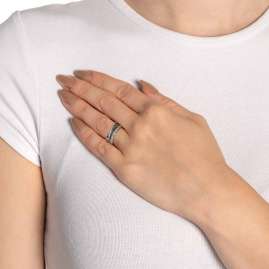 Leonardo 02542 Women's Ring Sarah Stainless Steel