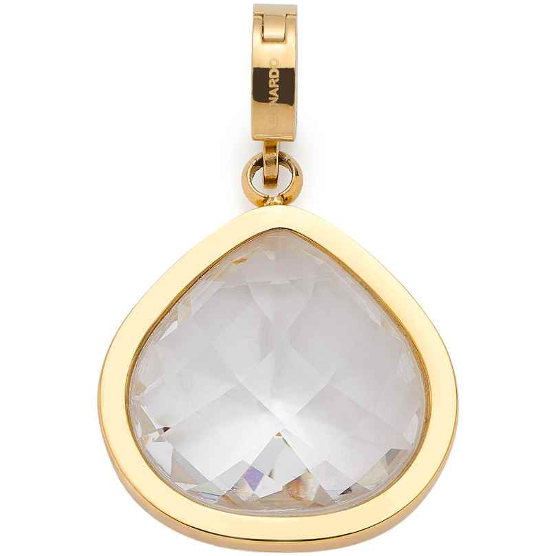 Leonardo 025682 Damen-Anhänger Juvinga White Goldfarben Clip & Mix 4002541256829
