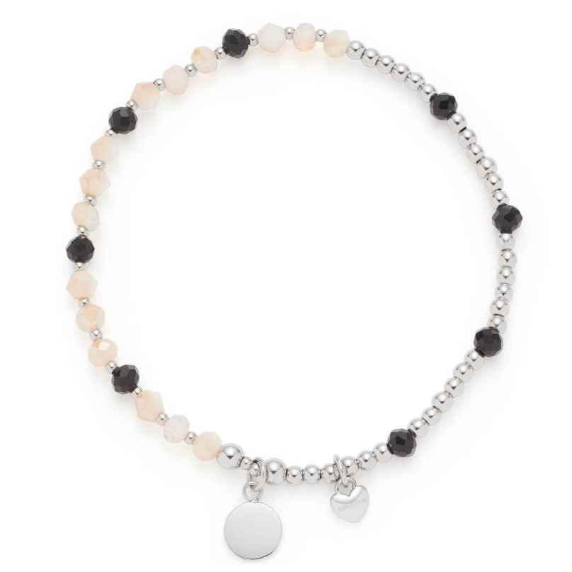 Leonardo 026306 Damen-Armband Liora You & Me Ciao Silberfarben/Beige 4002541263063