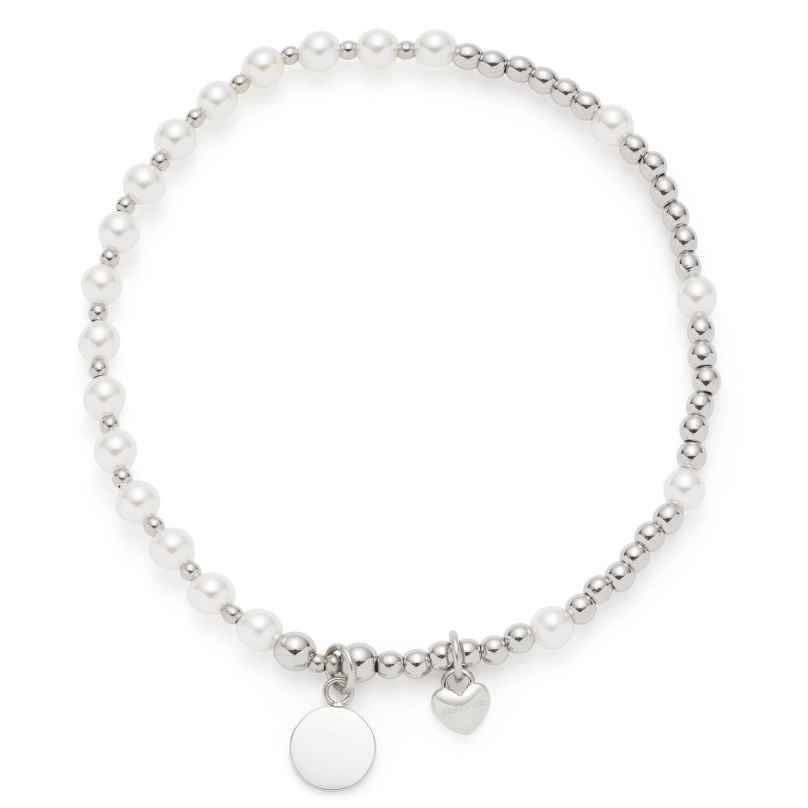 Leonardo 026305 Damenarmband Liara You & Me Ciao Silberfarben/Perle 4002541263056