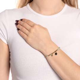 Leonardo 026291 Damenarmband Evelyn You & Me Ciao Goldfarben/Hellblau