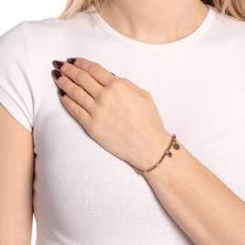 Leonardo 026292 Damenarmband Bonella You & Me Ciao Goldfarben/Rosa