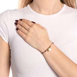 Leonardo 026298 Damen-Armband Tiamo You & Me Ciao Beige/Schwarz