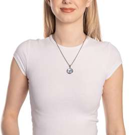 Leonardo 026676 Anhänger Minka Silberfarben/Hellgrau Clip & Mix