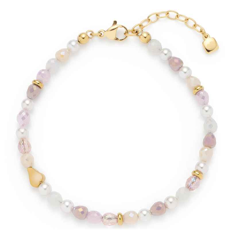 Leonardo 026204 Damen-Armband Franzi rosa / gold 4002541262042