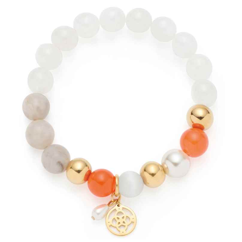 Leonardo 026887 Damen-Armband Solera gold weiß 4002541268877