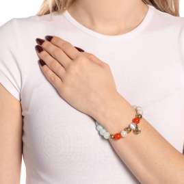 Leonardo 026888 Damen-Armband Solera gold blau