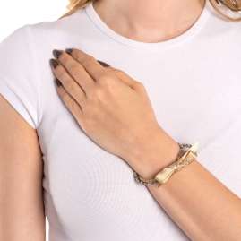 Leonardo 026904 Damenarmband Agneta Goldfarben/Grau