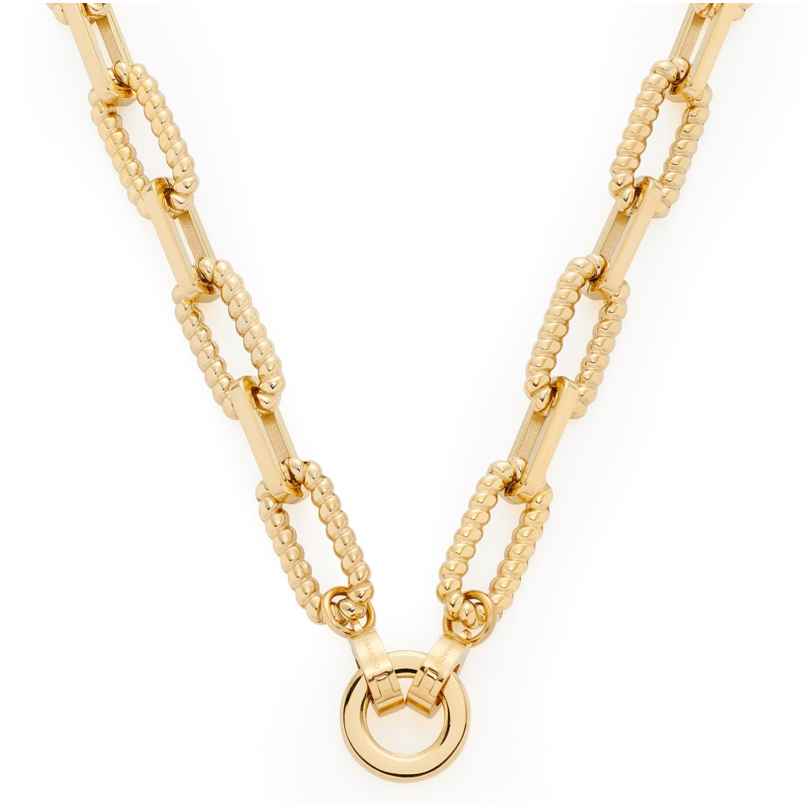 Leonardo 022232 Damen-Halskette 43 Moni Clip&Mix Edelstahl goldfarben 4002541222329