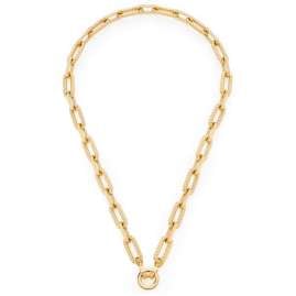 Leonardo 022232 Damen-Halskette 43 Moni Clip&Mix Edelstahl goldfarben