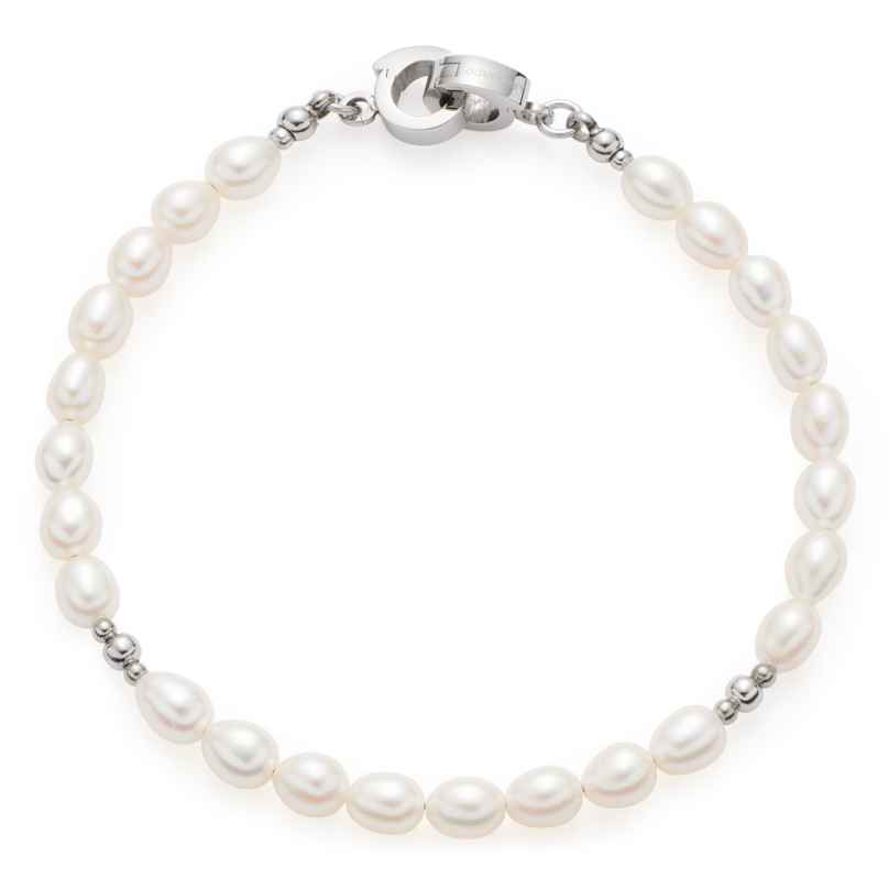 Leonardo 022235 Women's Pearl Bracelet Silva Clip&Mix 4002541222350