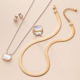Leonardo 023170 Women's Necklace Snake Gold Plated Stainless Steel