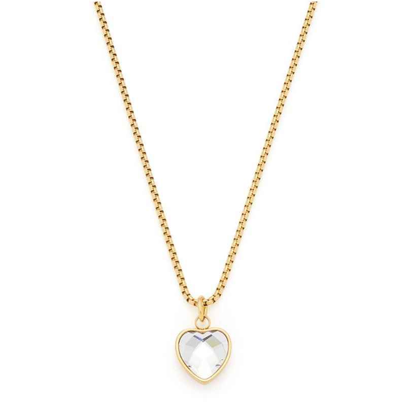 Leonardo 023378 Ladies' Heart Pendant Necklace Carli Gold Tone 4002541233783
