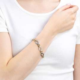 Leonardo 023403 Women's Bracelet Lena Stainless Steel Two-Colour