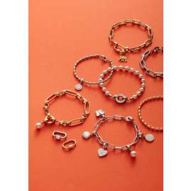 Leonardo 024267 Women's Bracelet Mathilde Clip&Mix Gold Tone Stainless Steel