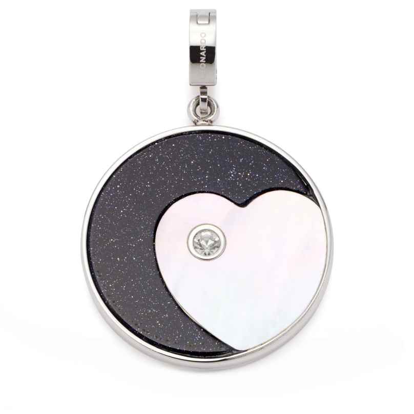 Leonardo 023657 Pendant Fina Clip&Mix Stainless Steel Blue And Mother Of Pearl 4002541236579