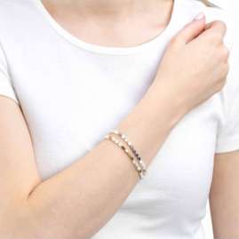 Leonardo 023386 Ladies' Bracelet Maria Gold Tone/Mother-of-Pearl