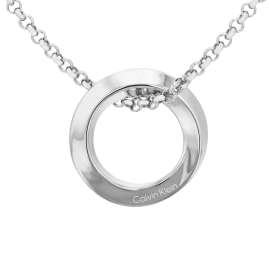 CALVIN KLEIN 35000306 Women's Necklace Stainless Steel Twisted Ring
