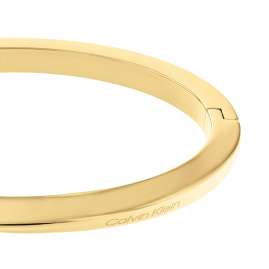 CALVIN KLEIN 35000313 Women's Bangle Gold Plated Stainless Steel Twisted Ring