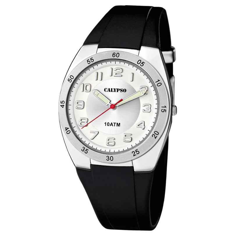 Calypso K5753/4 Men's Wristwatch Black/Silver Tone 8430622709944
