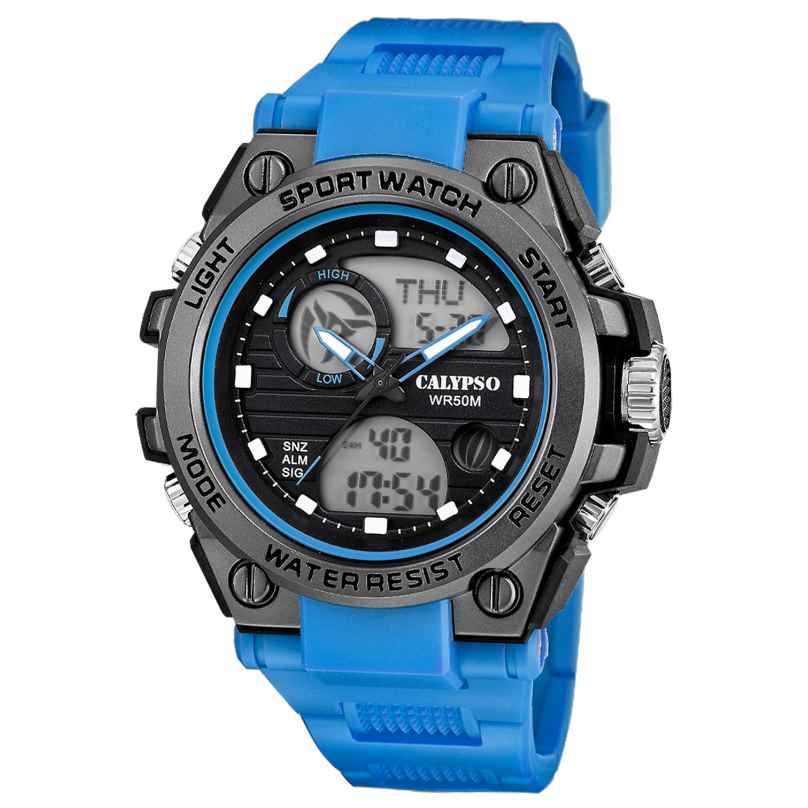 Calypso K5854/1 Herrenuhr AnaDigi Blau/Schwarz 8430622826580