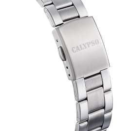 Calypso K5860/1 Herrenarmbanduhr Quarz Stahl/Weiß