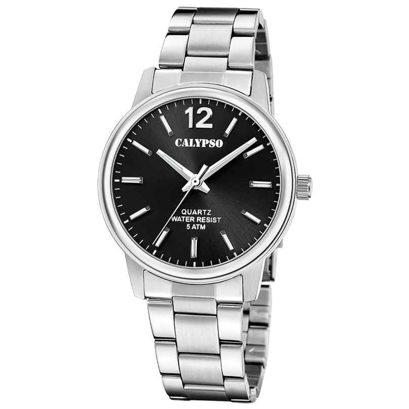 Calypso K5864/6 Herren-Quarzuhr Stahl/Schwarz 8430622836275