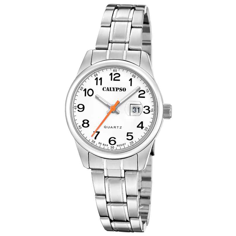 Calypso K5873/1 Damenuhr Quarz Stahl/Weiß 8430622826993